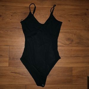 Black Cross Front Bodysuit